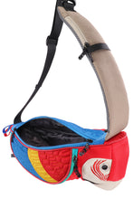 画像をギャラリービューアに読み込む, パロットスリングバッグ RED/BLU