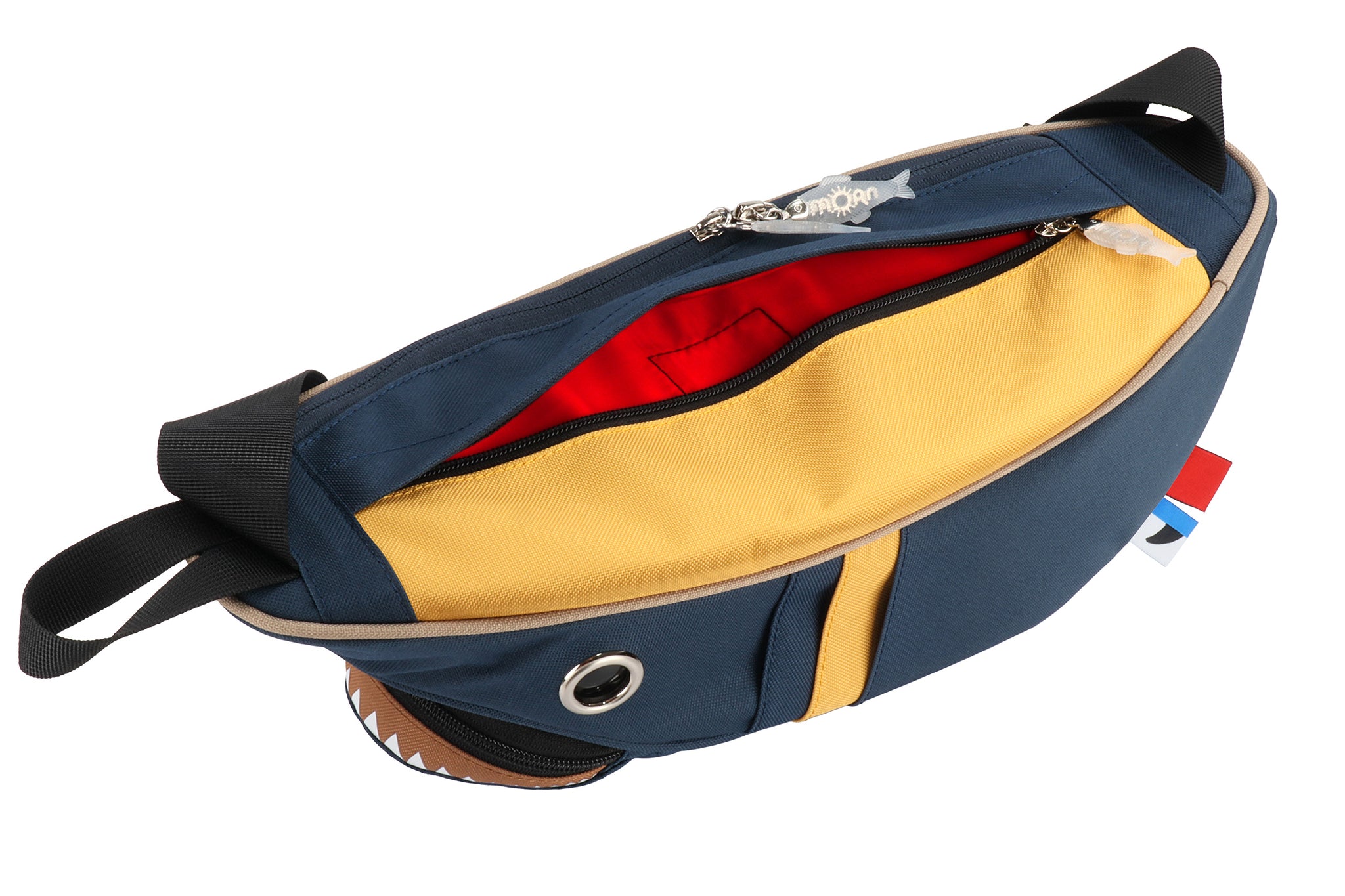 MORN CREATIONS シャークウエストポーチ シャークウエストポーチ フィン コンビ BLU – MORN CREATIONS JAPAN